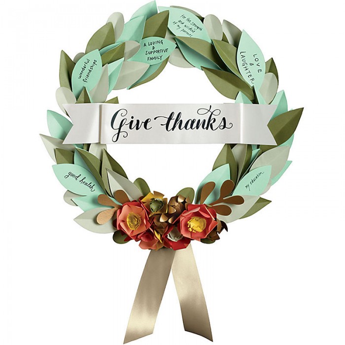 Grateful Paper Wreath