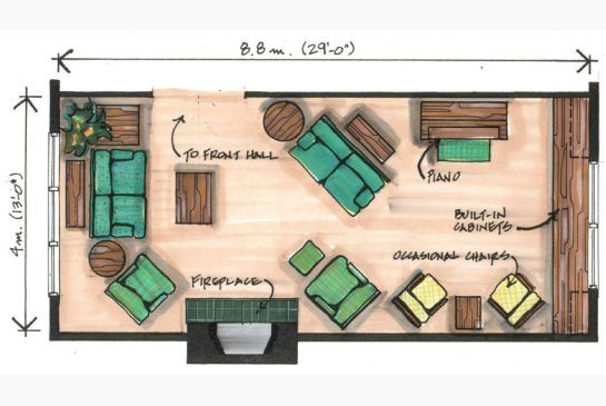 Design Chat--Space Planning &amp; Decorating a Narrow Room 