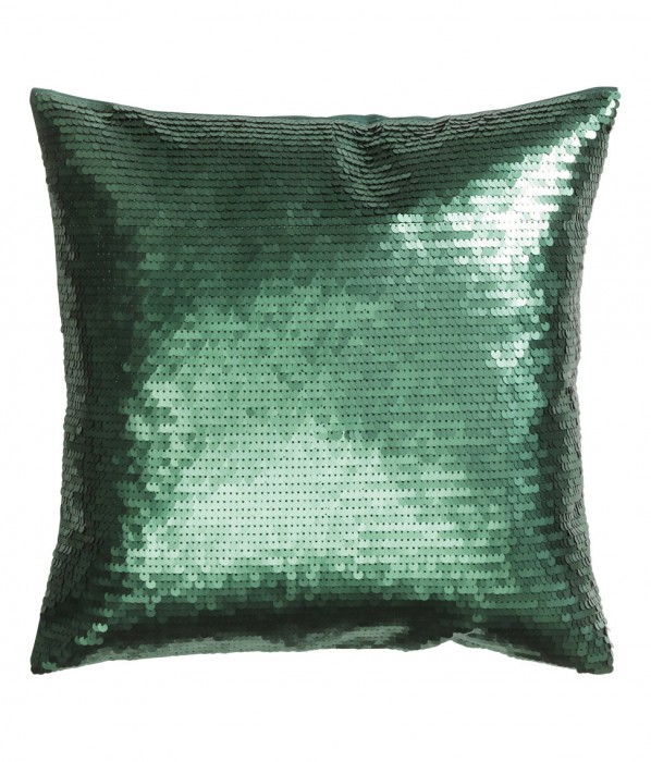 Green Sequin Pillow