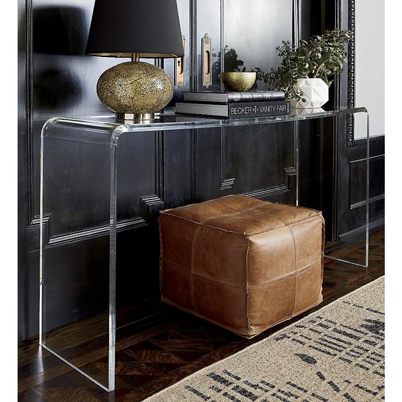 Furniture Fave: Acrylic Console Tables | ConfettiStyle (564 x 564 Pixel)